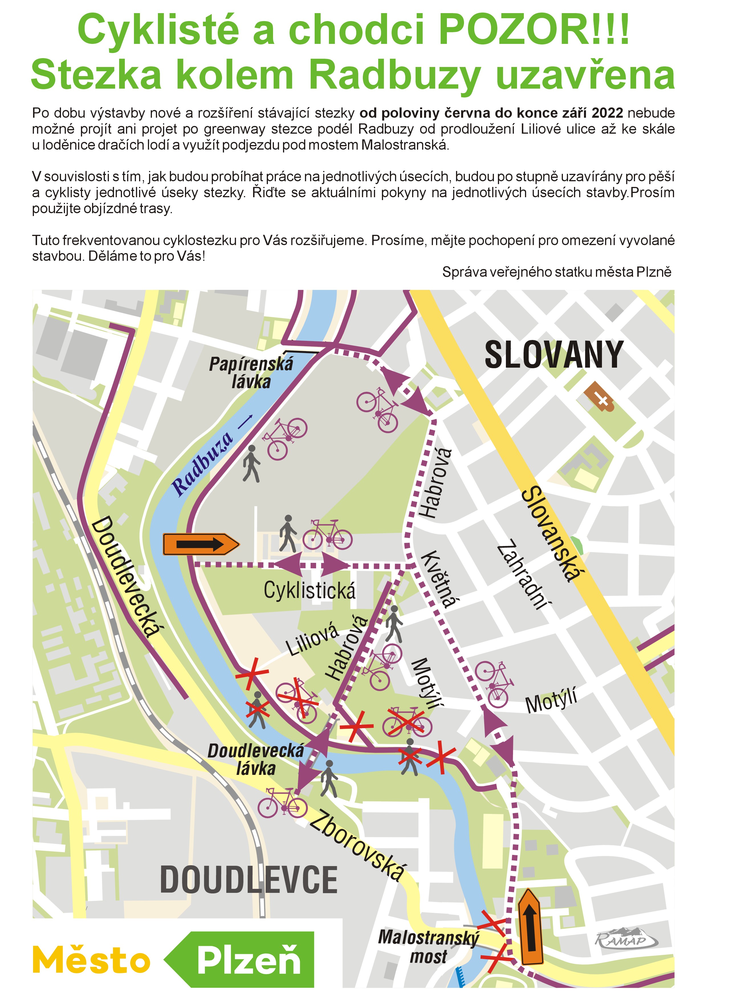 220615 GW Liliová Malostranská ObjížďkypřiStavbě MAPAbyRAMAP FIN SVS