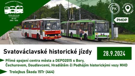 Oslavte svátek svatého Václava jízdou historickými vozidly MHD!