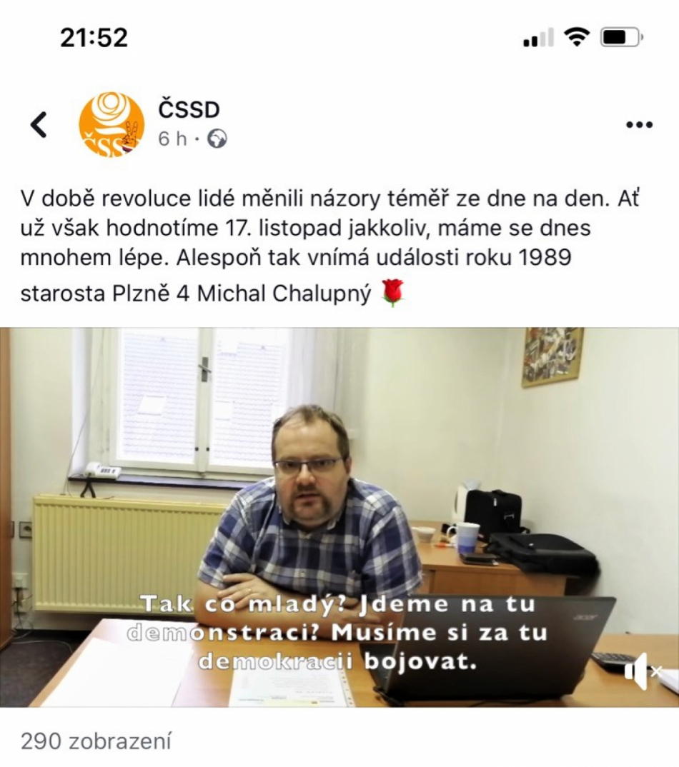 Faux pas ČSSD na facebooku! Spletli si jméno starosty rok po volbách