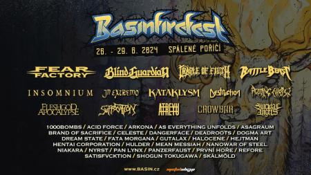 Do Basinfirefestu zbývají už jen 3 týdny, vystoupí Blind Guardian, Fear Factory i Battle Beast