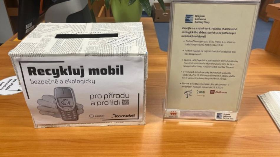 Recyklace starých mobilů pomůže hendikepovaným