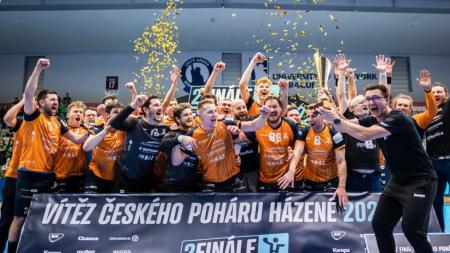 Házenkáři Talentu zdolali Karvinou a obhájili triumf v Českém poháru